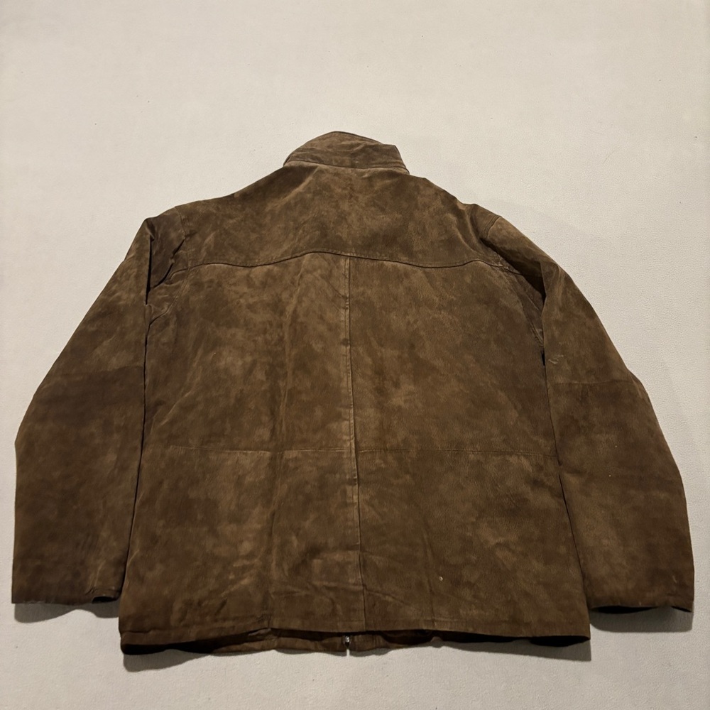 Pelle Cuir 100% Genuine Leather Jacket Size XL Brown Full Zip Biker Fall Outdoor - Picture 8 of 8